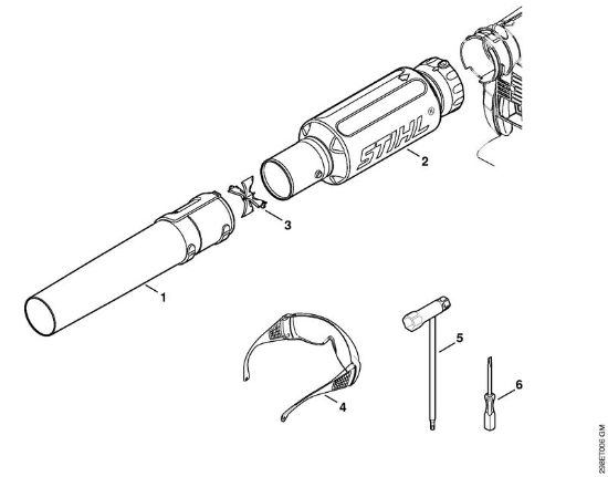 Pihalniki (BG, BR) BG 66 C-E D Å oba, posebni pribor della Marca Stihl